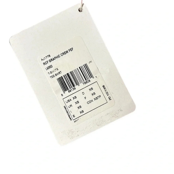 REEBOK women XS,SM CrossFit graphic crew Fef red tee shirt AJ1776. - Picture 4 of 11